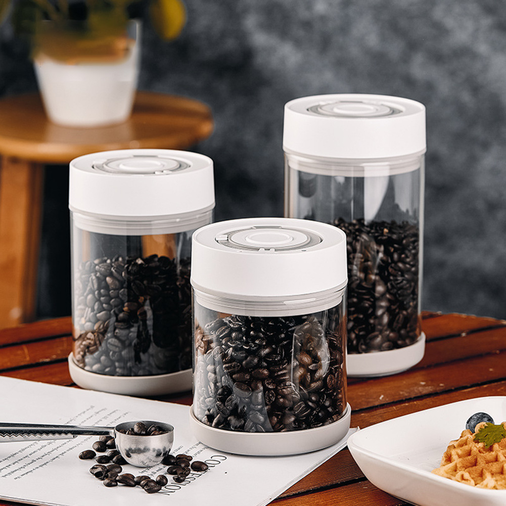 Coffee And Tea Filter - Kitchen Moisture-proof Glass Coffee Bean Jar
