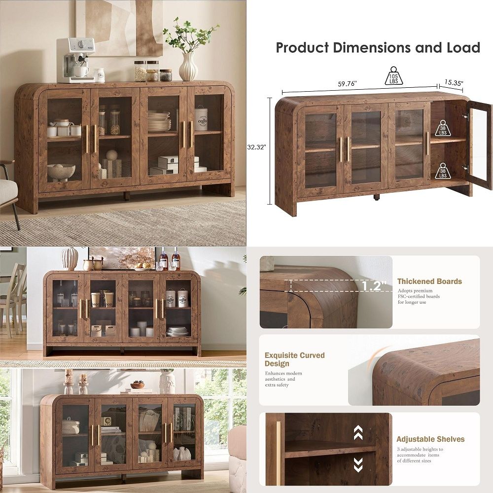 Coffee & Tea Phúc Long - Sideboard Buffet Cabinet with Storage, Sideboard