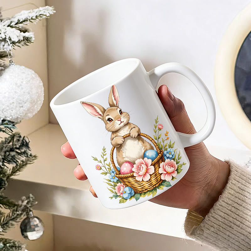 1PCS Easter Bunny Egg Basket C - đánh giá và giá Coffee Tea Gift Basket