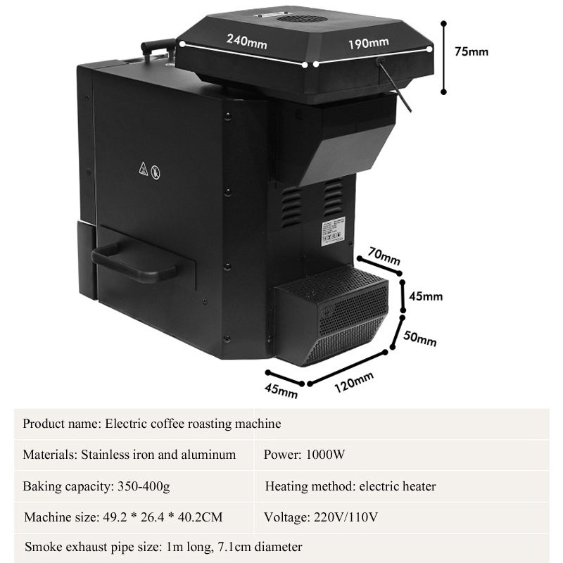 1000W Electric Coffee Beans Ro - đánh giá và giá Coffee Bean