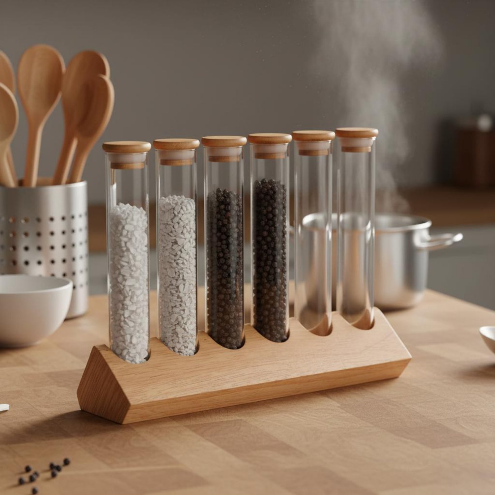 Glass Tube Container Set with  - đánh giá và giá Coffee Bean