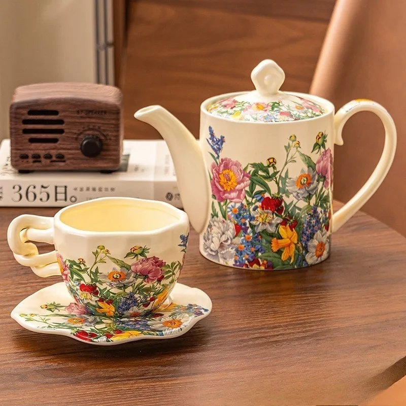 European Vintage Floral Cerami - đánh giá và giá Coffee Tea Gift Basket