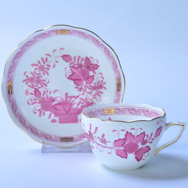 Classical Cup and Saucer Flowe - đánh giá và giá Coffee Tea Gift Basket