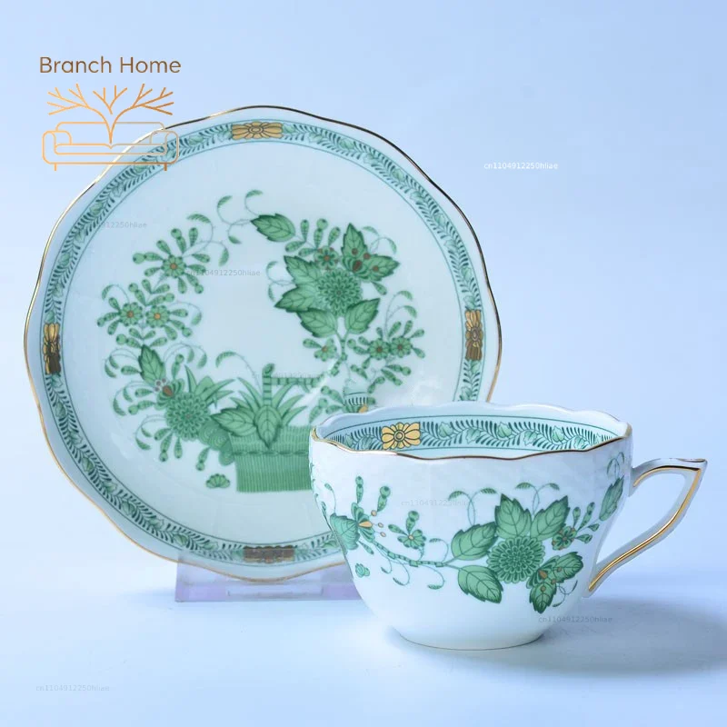 Classical Cup and Saucer Flowe - đánh giá và giá Coffee Tea Gift Basket
