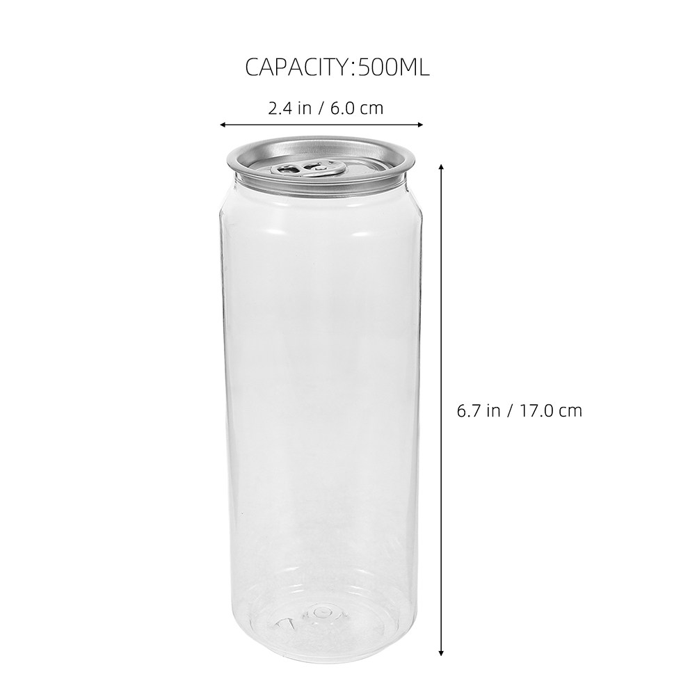 5pcs Transparent Beverage Cans - đánh giá và giá Coffee Tea Drink