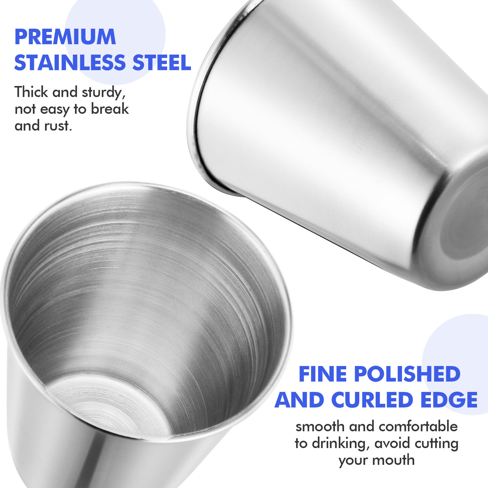 12Pcs Stainless Steel Shot Cup - đánh giá và giá Coffee Tea Vodka
