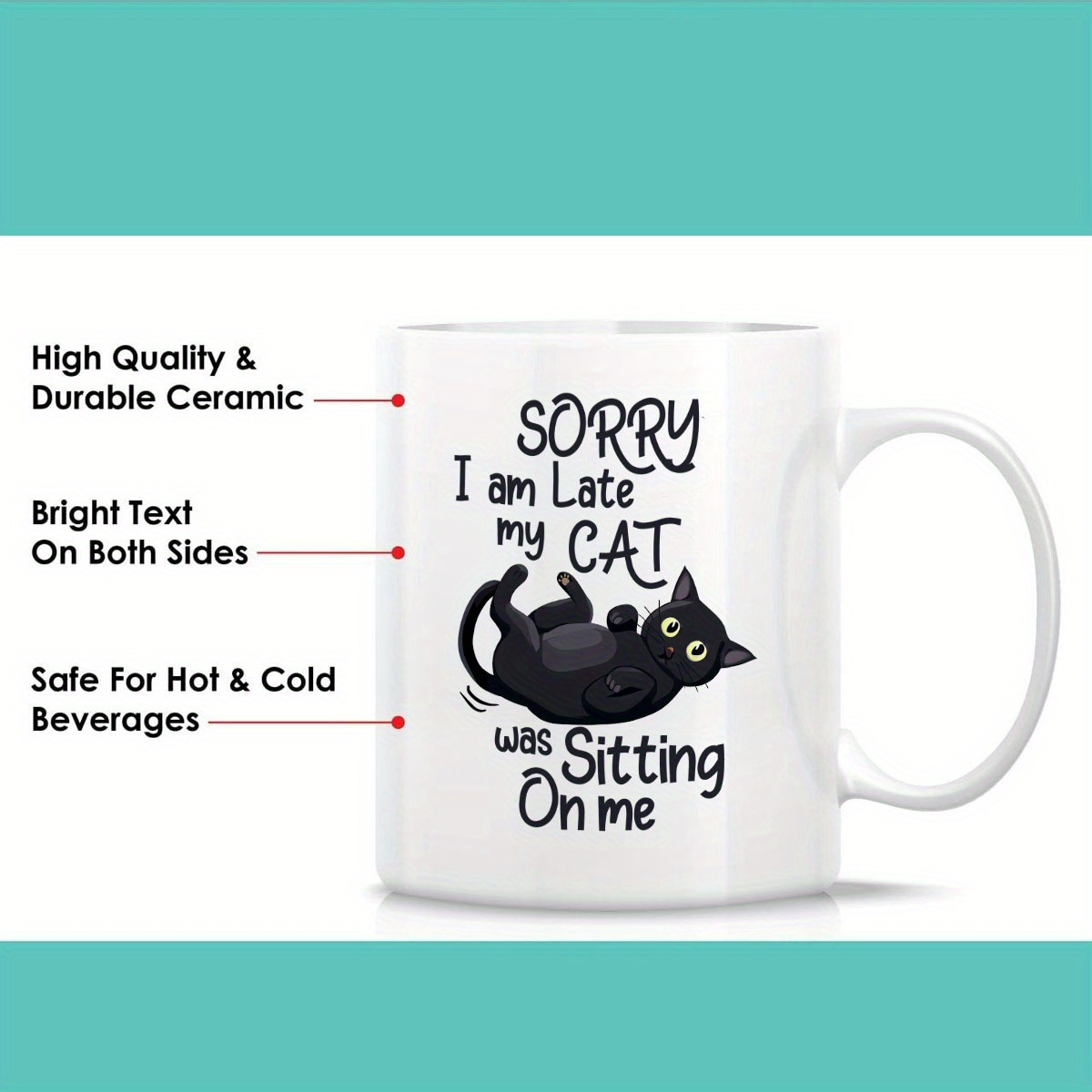 1 Funny Cat Shaped Ceramic Mug - đánh giá và giá Coffee Tea You And Me