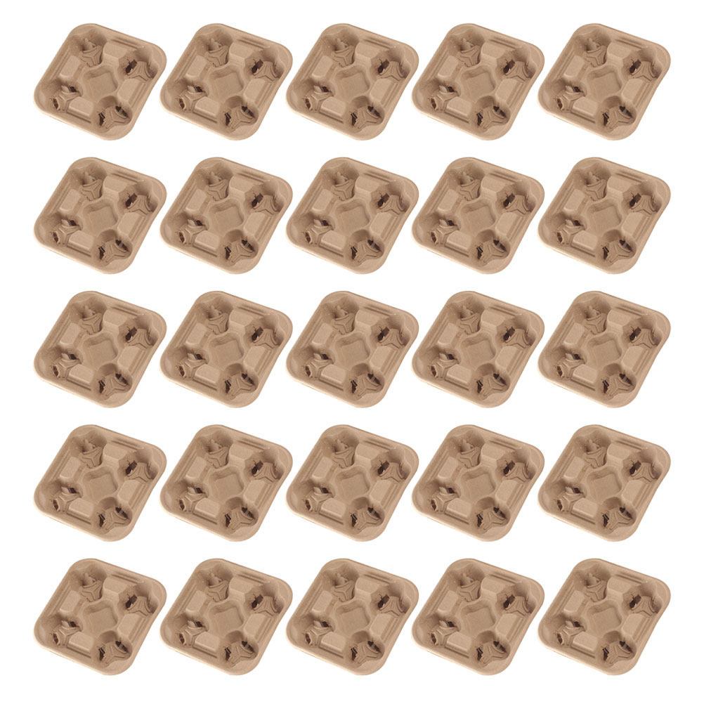 25Pcs Four-Cup Paper Pulp Hold - đánh giá và giá Coffee Tea Drink