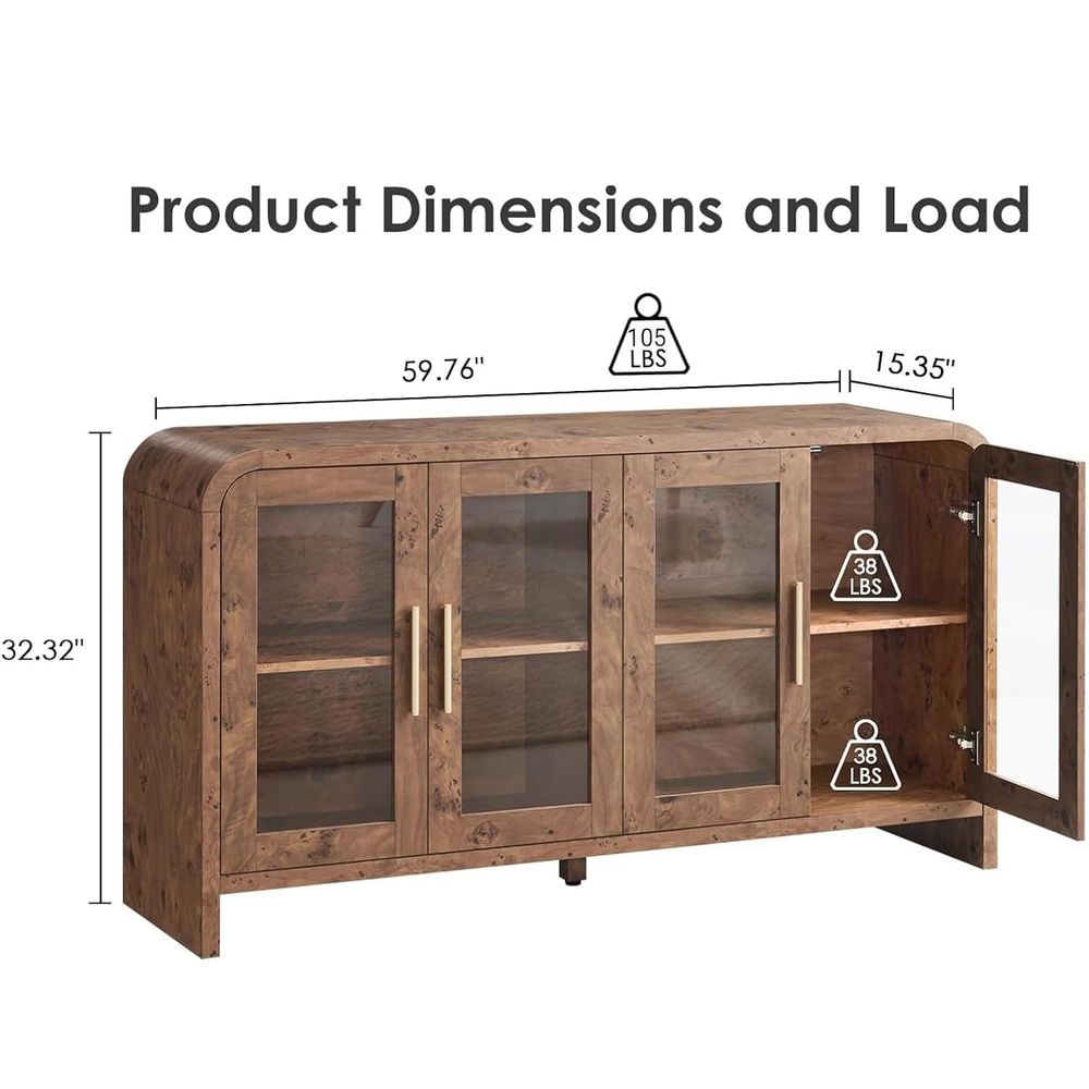 Sideboard Buffet Cabinet with  - đánh giá và giá Coffee & Tea Phúc Long